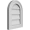 Ekena Millwork Round Top Surface Mount PVC Gable Vent w/ 2"W x 1-1/2"P Brickmould Frame, 12"W x 16"H GVPRT12X1602SN - alternate 3